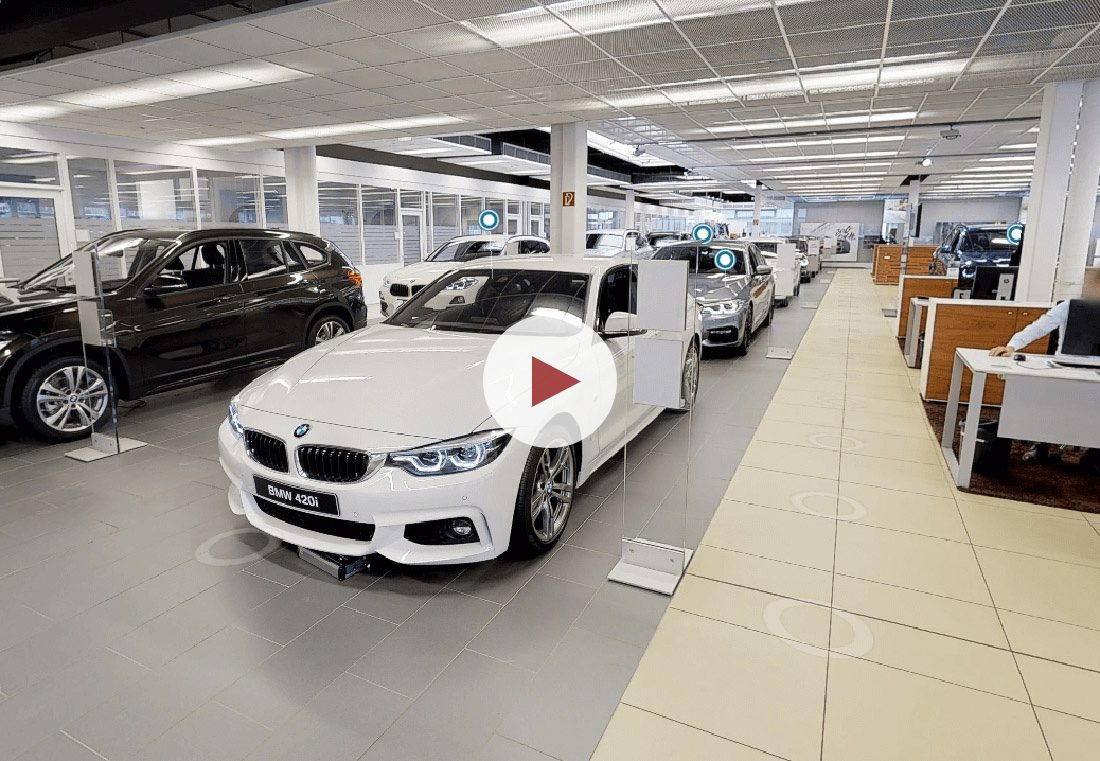 Virtueller Rundgang von airmess in der Dresdner BMW Niederlassung